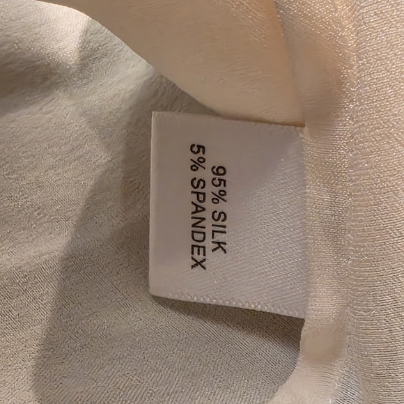 St. John Cream Ruffle Blouse - Picture 7 of 7